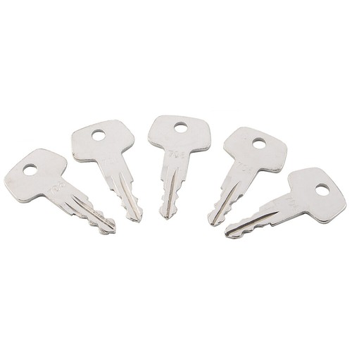 706 Key 5PCS Fits for Liebherr Heavy Equipment Fuel Cap Model J2 - Zdjęcie 5 z 8