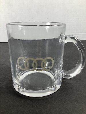 Audi  ️Car Fan Motor German Quality Novelty Clear Coffee Tea Mug~10oz