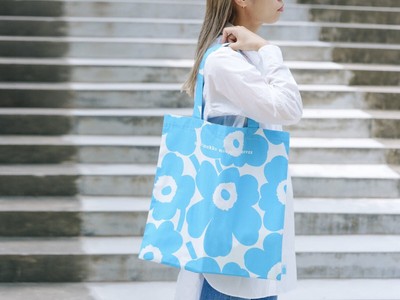 PSL Blue Bottle Coffee Japan Marimekko Unikko Collab Logo Big Tote 