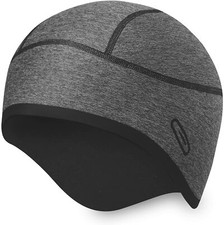 Skull Caps for Men Women - Sweat Wicking Cycling Cap Mens Beanie Hats Grey 