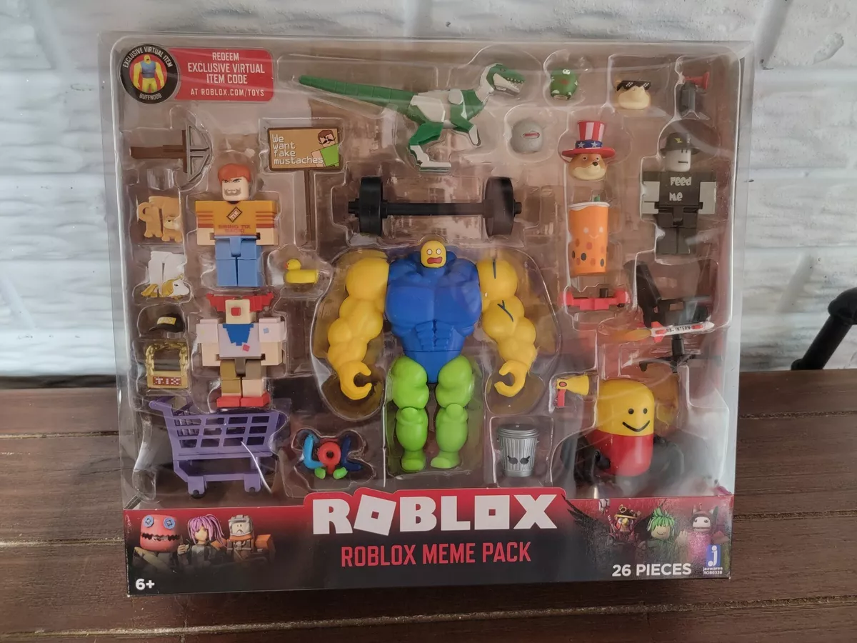 ROBLOX MEME Pack 26 Pieces Wave 8 Buff Mega Noob + Exclusive Code NEW  191726020967