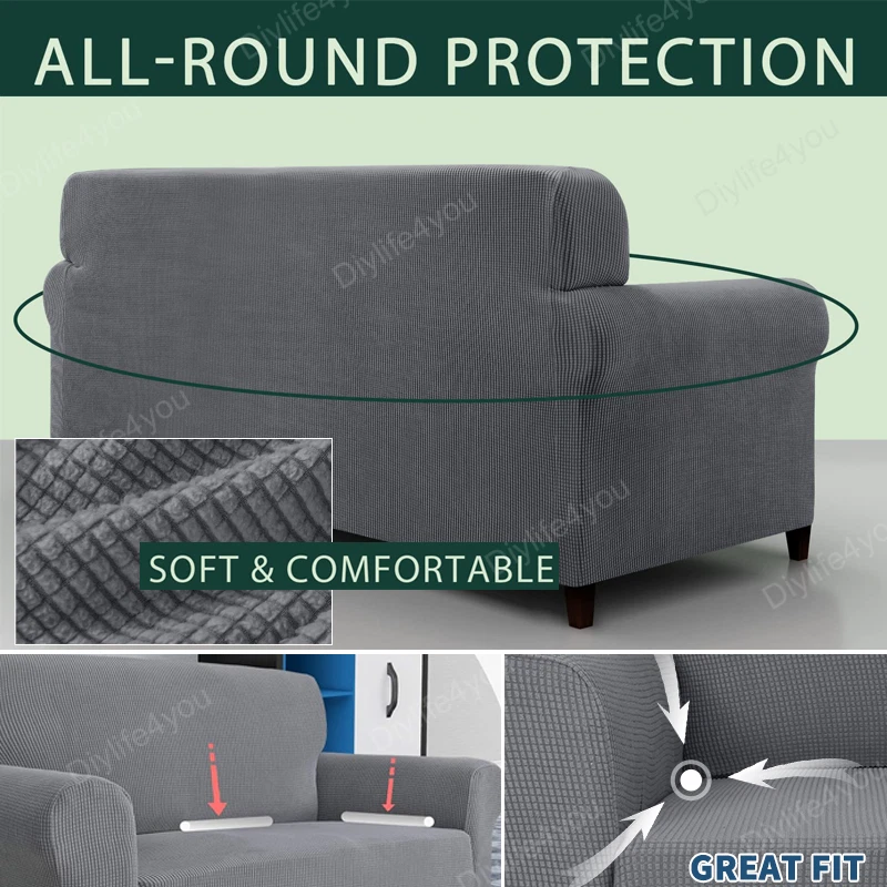 1/2/3/4 Sitzer Stretch Sofabezug Sofa Überzug Ecksofa Abdeckung Couch Sofahusse - Bild 4 von 4