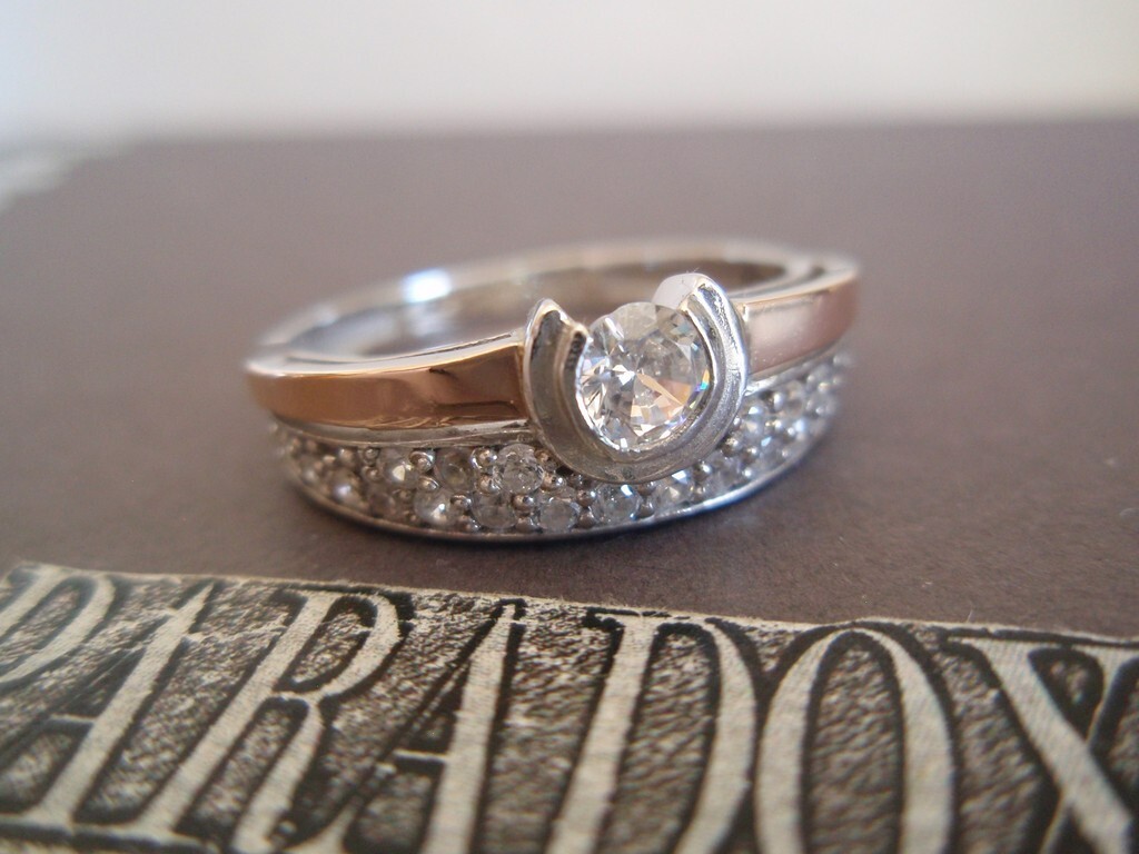 UNIQUE Sterling Silver 975 Rose Gold 825 Plate Mu… - image 4