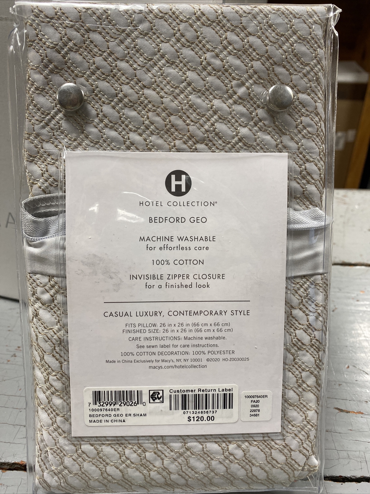 HOTEL COLLECTION Euro Pillow Shams in Various Patterns NIP eBay