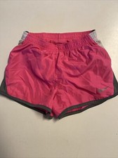 Nike Dri Fit girls 5 6 hot pink shorts sports