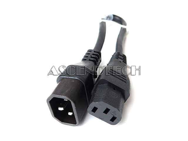 LOT OF 10 3X17AWG 1FT IEC 320 C13F TO C14M 3000W 250V 12A POWER