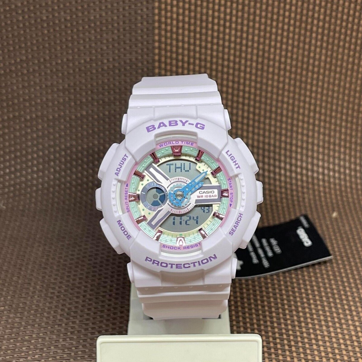 Casio Baby-G BA-110XPM-6A Colorful Pastel Purple Analog Casio Baby-G BA-110XPM-6A Colorful Pastel Purple Analog