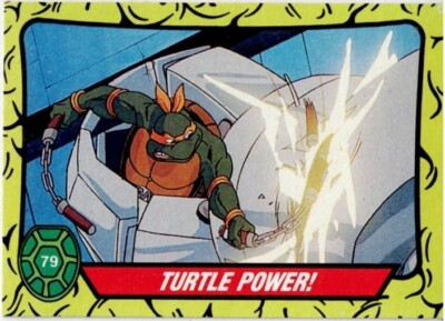 #ad #ad Teenage Mutant Ninja Turtles #79 Trading Card Turtle Power 1989 New Mint $5.55