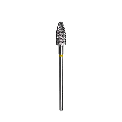 Staleks carbide nail drill bit, corn yellow, head 6 mm/ 14 mm -FT90Y060/14
