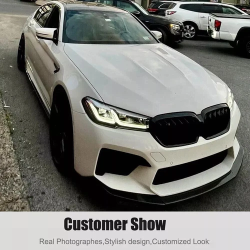 Für BMW 5er F90 M5 Limousine LCI 2021-22 Kohlefaser Front Stoßstange Lippe Splitter - Bild 6 von 12