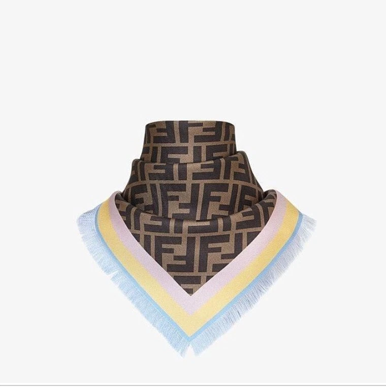 Fendi Silk Scarves & Wraps Brown for Women for sale | eBay