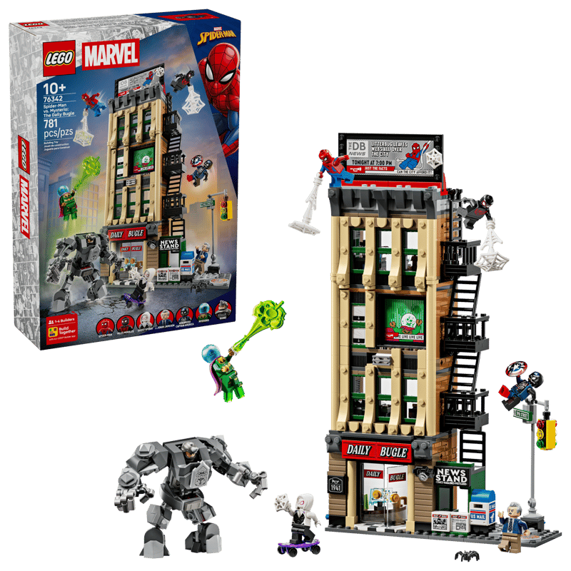 Lego Unisex Marvel Spider-Man Contro Mysterio The Daily Bugle 76342 - Immagine 3