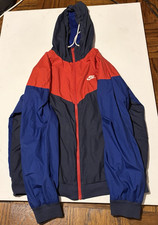 Nike Mens Windbreaker Full Zip Hooded Jacket ...