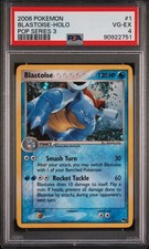 PSA 4 Blastoise 1/17 2006 Pop Series 3 Holo Rare Pokemon Card on eBay