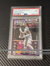 2024 Panini Contenders Optic PSA 9 Chris Olave #39 Purple Pulsar /37
