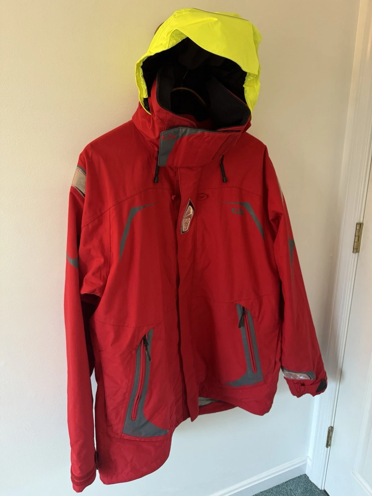 Gill Offshore Marine Jacket OS21J Men’s Size 2XL Red Sailing Waterproof