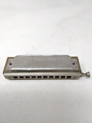 Vintage M. Hohner 'Chromonica' 10-Loch Germany Chromatische Mundharmonika - Tonart G