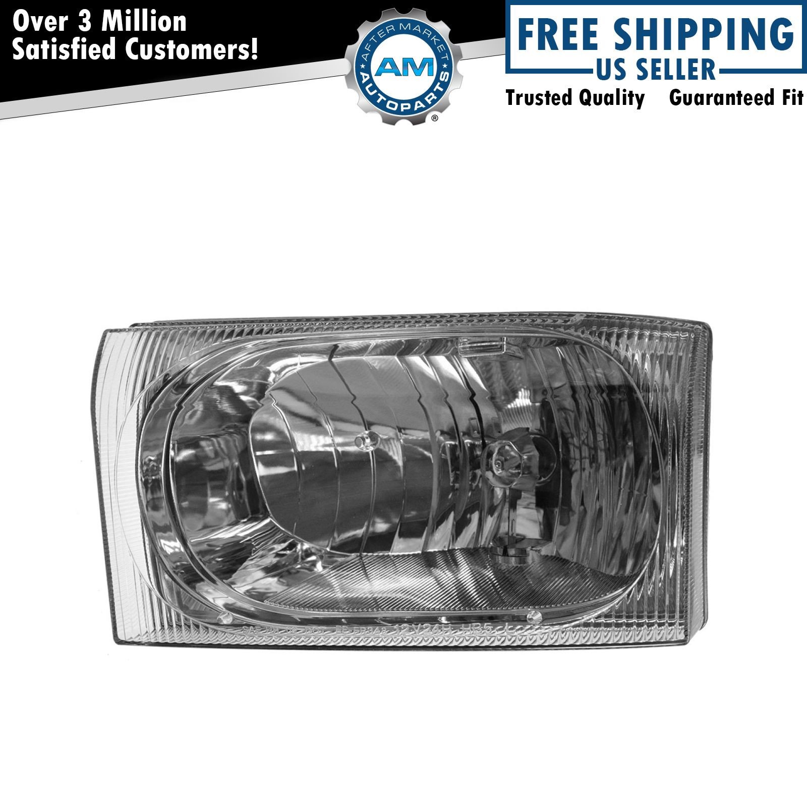 Left Headlight Assembly Assembly Drivers Side Fits Ford FO2502183