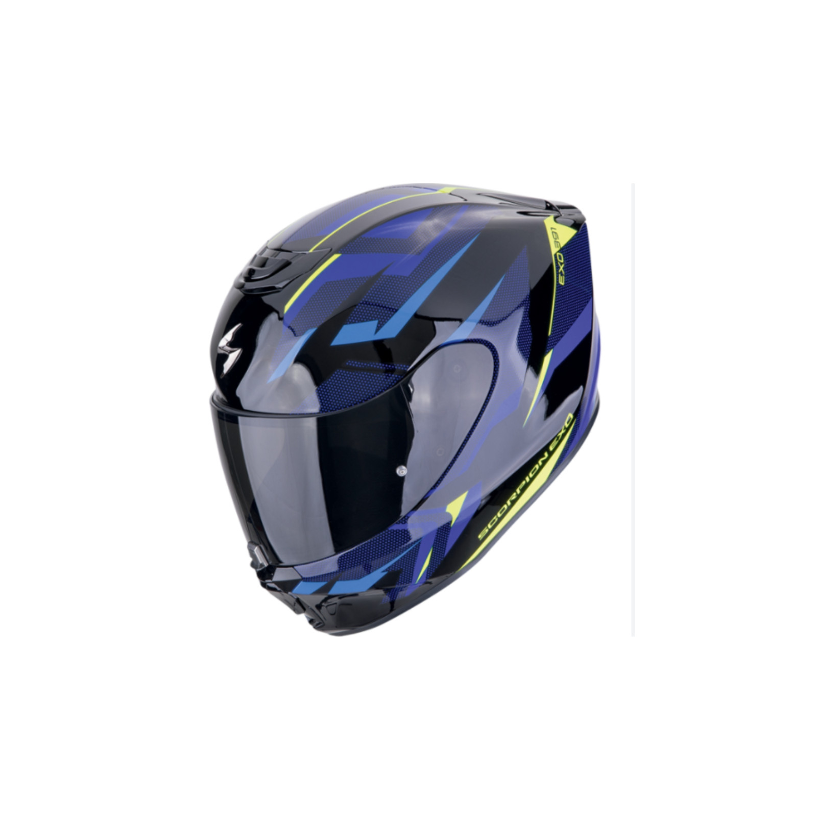 Casque intégral Scorpion Exo-391 Aaxo black blue sport avec lentille Pinlock incluse