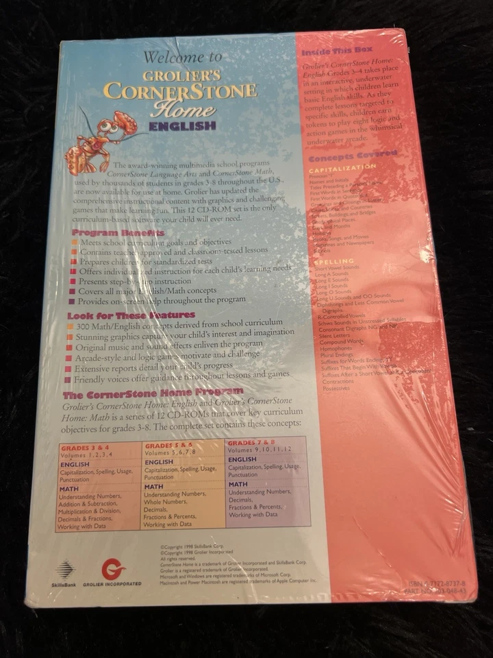 Grolier's Corner Stone Home 3rd 4th grade English Spelling Capitalization CD-Rom - Image 2 of 2
