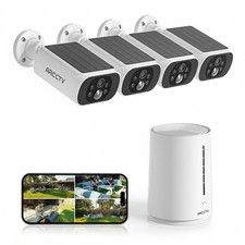 Solar Security Cameras Wireless Outdoor, 4 Cam-Kit, 4MP Solar Security Camera...