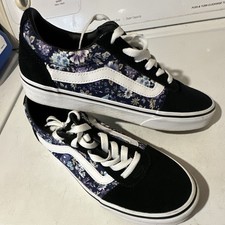 VANS Old Skool Women s Low Top Floral Suede Lace-Up US 8 EU 38.5