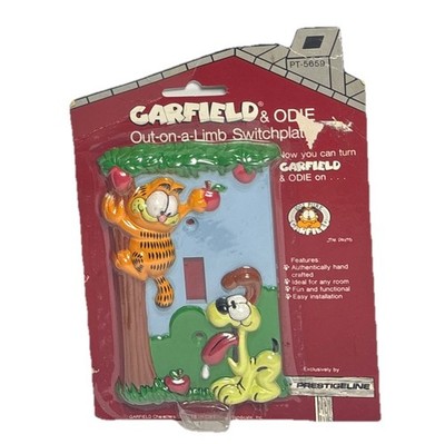 Garfield Odie Out On A Limb Switchplate Vintage Light Switch Cover NEW