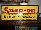 Vintage Snap On Tools Porcelain Sign - Mechanic Repair Gas Dealer Shop Sign 12''