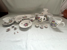 Handbemaltes Porzellan Geschirr Blumenmotiv Vintage/ Geschenkidee