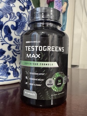 Daily Men's Greens Supplement - TestoGreens Max Capsules for Enhanced Vitality