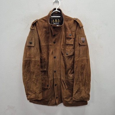 Barbour A2040 Cowen Commando Soft Suede Leather Brown Utility