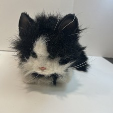 Vtg 2002 Tiger FURREAL FRIENDS Interactive Kitten Plush Toy Black White 15" Work