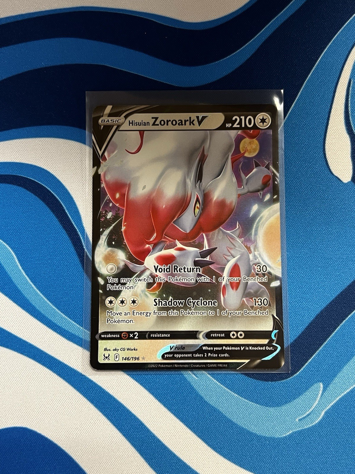 Hisuian Zoroark V 146/196 Swsh11 - Lost Origin Pokémon TCG Holo NM