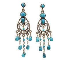 Barse Vintage Gold Filled And Turquoise Chand...