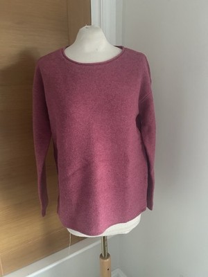 Seasalt Fruity Jumper Rose Wool Blend Rrp £65.95 Bnwt