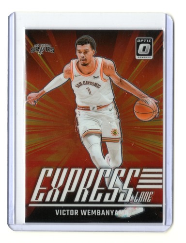 2024-25 Panini  Optic Victor Wembanyama Express Lane Orange Prizm Spurs #19