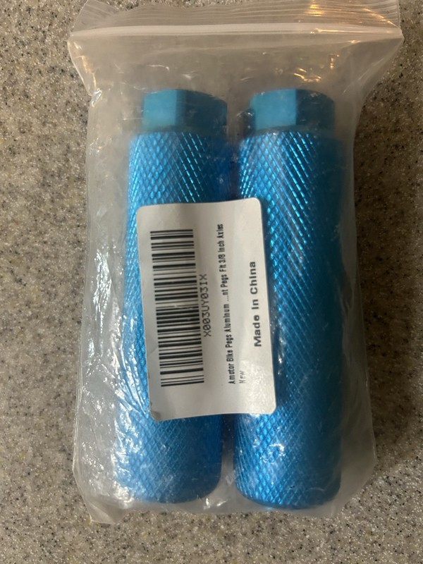 Aluminum Bike Pegs Blue