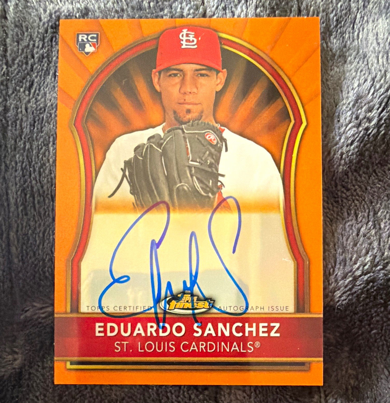 Topps 2011 Finest Eduardo Sanchez #99 St. Louis Cardinals RC Auto Serial #/99