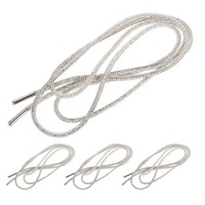 4 Pcs Rhinestone Laces for Sneakers Sparkly Shoe Drawstring Cord Sewing