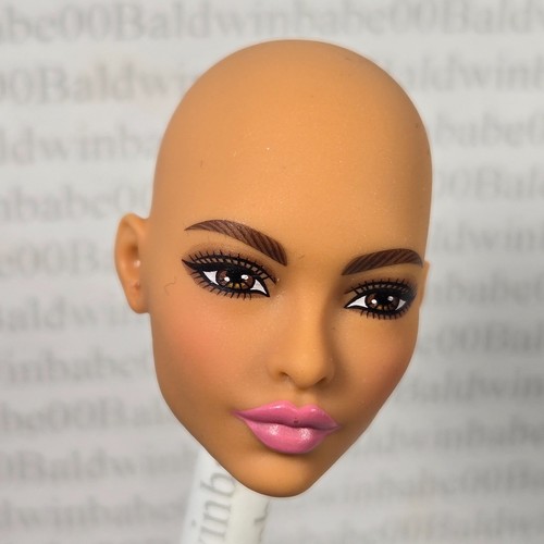 HEAD D4 ~ REED FACE ~ BALD KIT 1 YOU CREATE BARBIE BASICS EASY SWAP ...