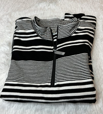 T By Talbots 1/2 Zipper Med Petite Long Sleeve kangaroo pocket Pullover Sweater