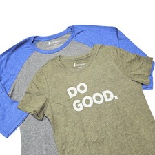 Cotopaxi Do Good T-Shirt & Baseball Tee Lot Women S Green Gray Blue Tri-Blend