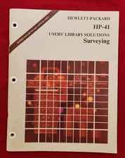 HP-41 Users' Library Solutions Surveying E6-084 