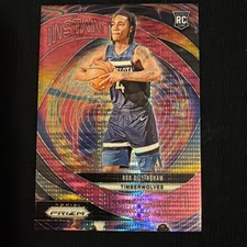 2024-25 Panini Prizm Rob Dillingham #8 Pink Pulsar Prizm Instant Impact RC /42