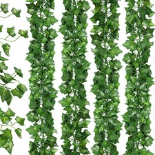 15x Artificial Trailing Ivy Vine Leaf Garland Greenery Plant Fake Foliage 250cm