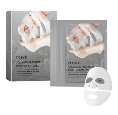 6 pcs Collagen Face Mask Gesichtsmaske Overnight, Anti Aging & Moisturize Masken
