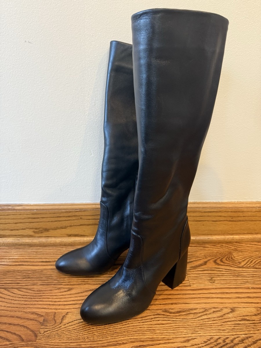STUART WEITZMAN Glossed-leather knee boots size US 8B EU 38,5 | eBay