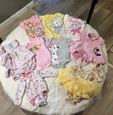 infant Girl summer clothes lot 0-3 Months all Disney incl. swim skin EUC