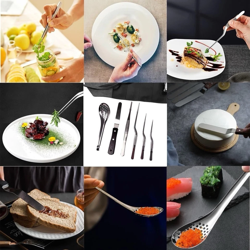 12pc Culinary Plating Kit, Professional Chef Tools for Home & Beginners - Image 3 of 4