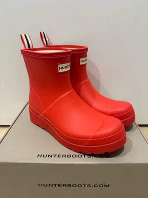 Hunter Original Short Red Boots for Women for sale | eBay